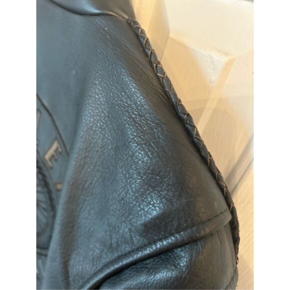 Harley Davidson women’s black leather jacket size xl 100% leather - Picture 6 of 8
